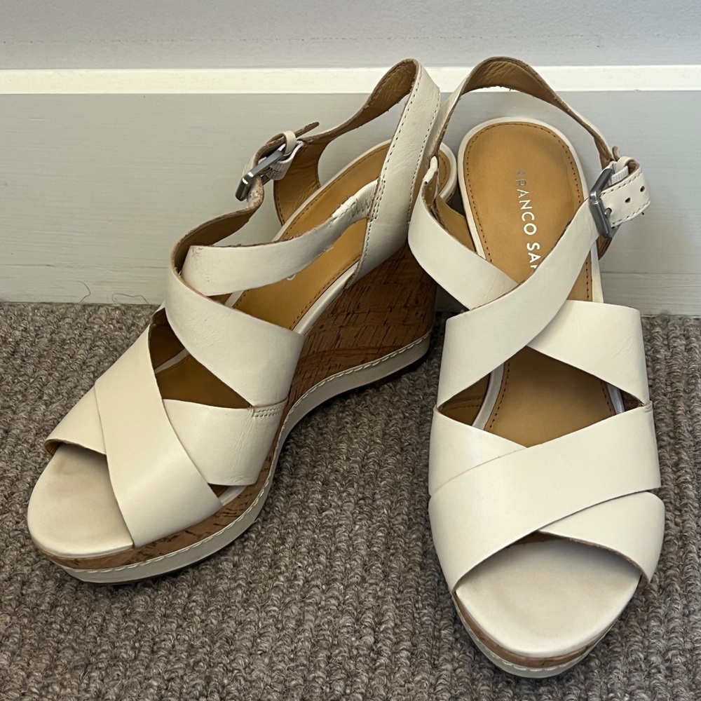 Franco Sarto wedge platforms
